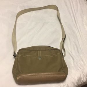 Coach Khaki/Taupe Messenger Bag - GUC Condition